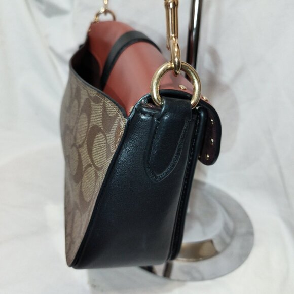 LIKE NEW COACH GEORGIE BAG WITH RIVETS GORGEOUS - Picture 7 of 12